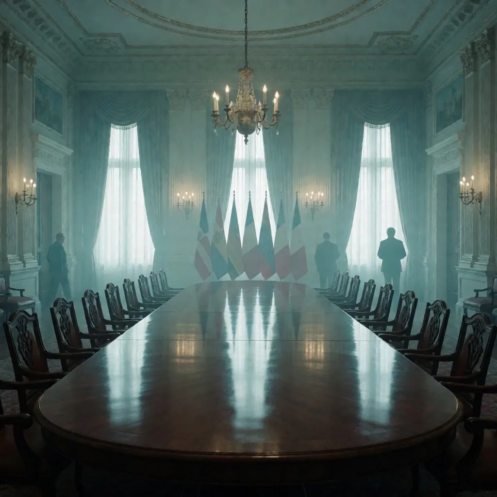 Sala de reuniones diplomáticas europeas