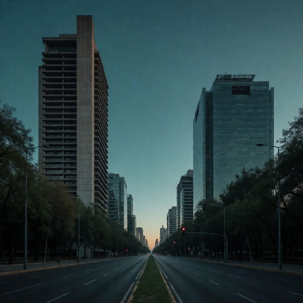Ciudad de México al amanecer